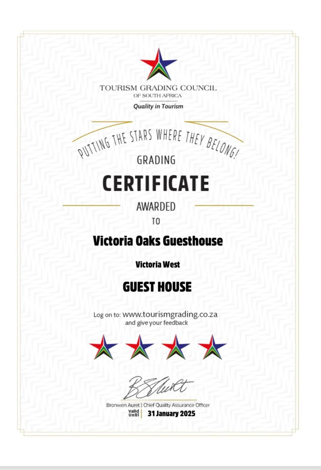 Victoria Oaks Guesthouse Victoria West Buitenkant foto